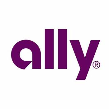 Logo of Ally Bank featuring the name 'ally' in purple letters