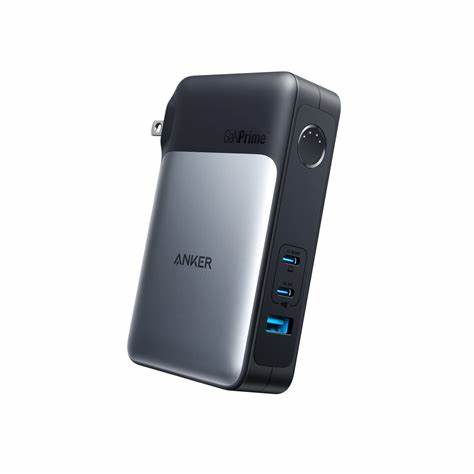 Anker Prime power bank with multiple USB ports and a compact design.
