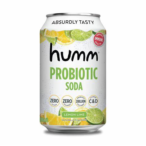 Best probiotic sodas that are low calorie 3 Humm Probiotic Lemon Lime Soda (Zero Sugar)